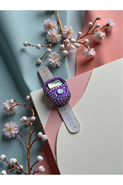 Hac AVM Şık Taş Süslemeli Dijital Zikir Sayacı - Zikirmatik