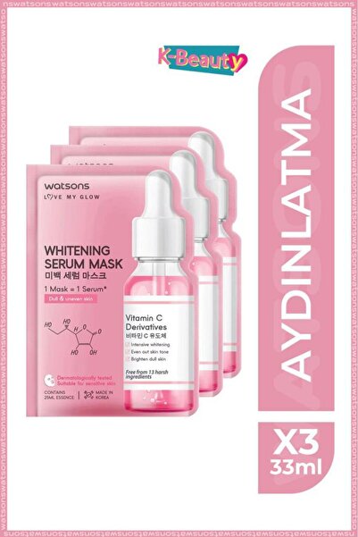 Watsons Whıtenıng Serum Maske 3'Lü Set