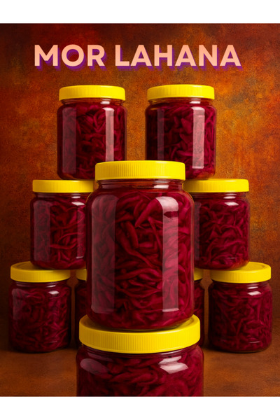 Baharat Şefi Doğal Mor Lahana Turşusu 1KG