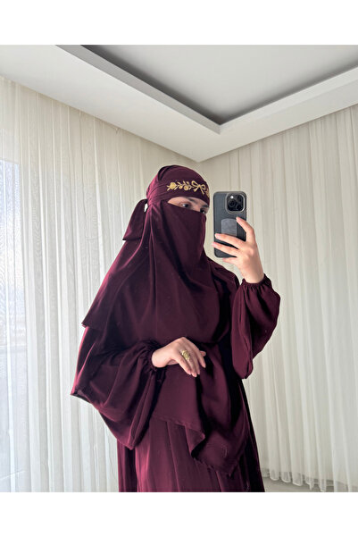 durushams حجاب مطرز، حجاب خارجي، حجاب إسلامي، حجاب مطرز بالتطريز