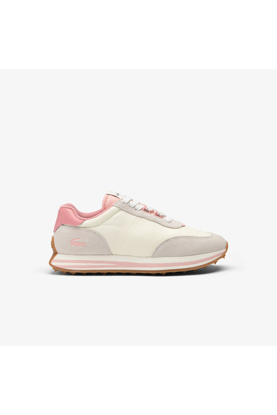 Lacoste L-Spin Stripe Sole Kadın Bej Sneaker