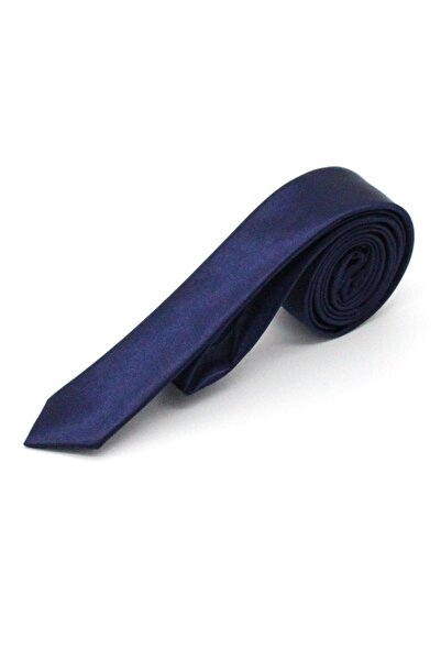 Fitmens ربطة عنق رجالي سادة بدون منديل FS-001868 - أزرق داكن