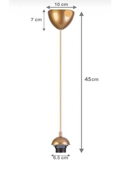 SKGROUP Kablolu Sarkıt Askı Takımı Duy E27 Tesisatı 10ADET GOLD