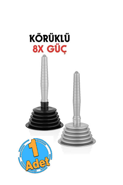ZUZU MADE 1 Adet Körüklü Lavabo Açıcı Pompa Banyo Mutfak Lavabo Açma Pompası 25 cm