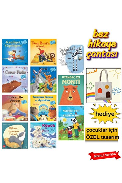 TÜRKİYE İŞ BANKASI KÜLTÜR YAYINLARI Ilk Okuma Kitaplarım 11'li Çocuk Hikaye K...