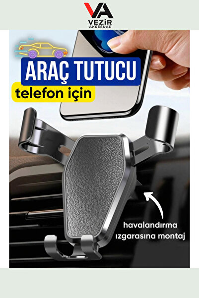 Linkage 360° Döner Mandallı Araç Telefon Tutucu – Havalandırma Uyumlu, Şık ve...