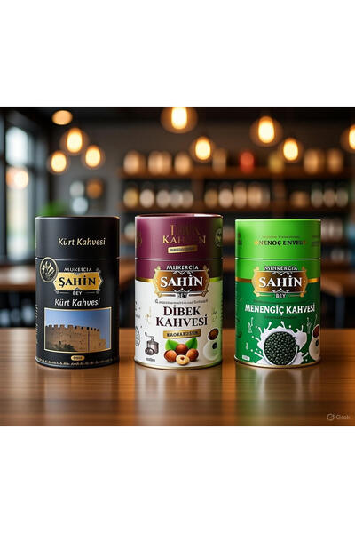 Mırracı Şahin Bey Dibek Kahvesi + Menengiç Kahvesi + Kürt Kahvesi 3'ü Bir Arada
