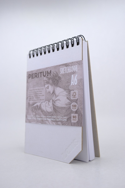 Lems كراسة رسم بيريتوم A6 100 جرام/متر مربع 180 صفحة - 90 صفحة - غلاف مقوى