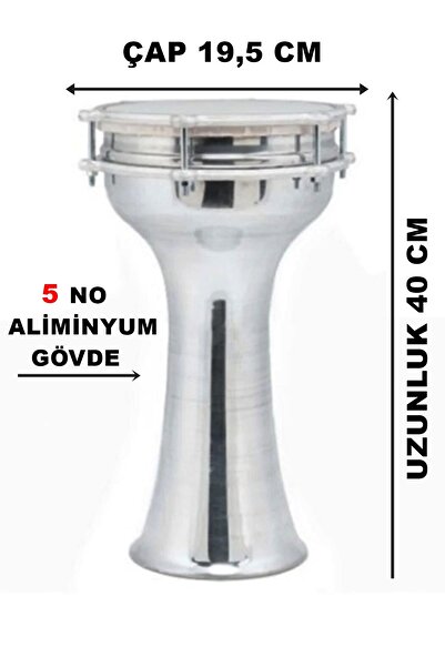 Piarro Alüminyum Darbuka 5 No