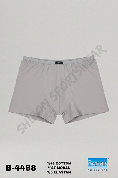 Shiron Sportswear&Company Ανδρικό γκρι ύφασμα Modal λεπτό ελαστικό μπόξερ Ber...