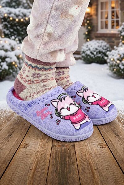 GEZER Dívčí zimní pohodlná podrážka domácí zahrada gondola pantofle