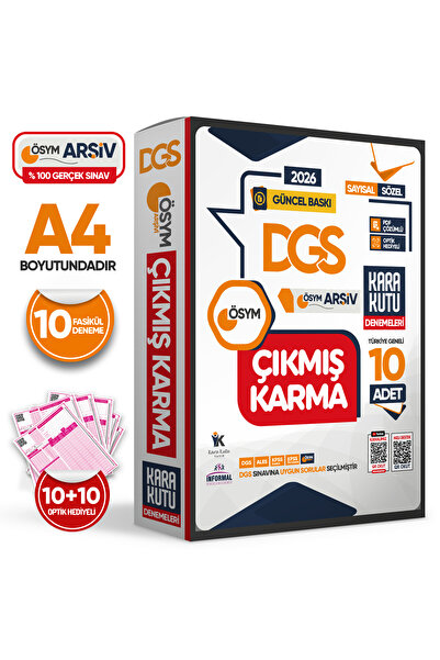 Anamorfik Yayınları 2026 Dgs Sayısal-sözel-tm Ösym Çıkmış Karma Kara Kutu 10lu Deneme Paketi Türkiye Geneli D. Çözümlü