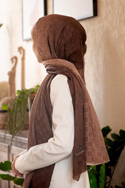 Vissona 57% MĂTĂR 43% BUMBAC Model gradient auriu - șal de culoare aurie - 70...