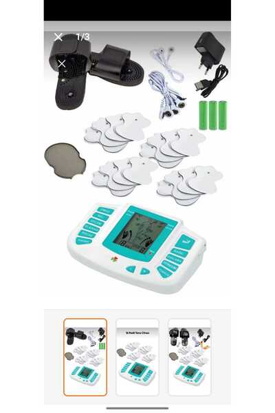 alllife Elektronik Terlikli Fizik Tedavi Tens Terapi Cihazı Masaj Aleti 16 Pe...