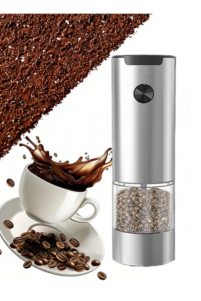 X SPRING Battery-Operated Automatic Pepper & Coffee Grinder - Adjustable Coarseness,Large Capacity