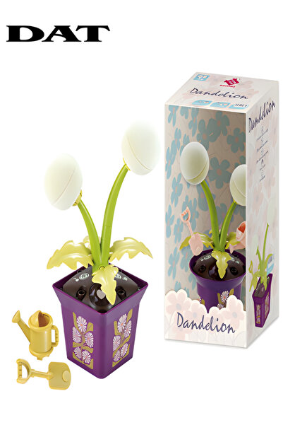 DAT لعبة أصيص زهور الهندباء الموسيقية مع أضواء وأدوات بستنة، مجموعة بناء تعلي...