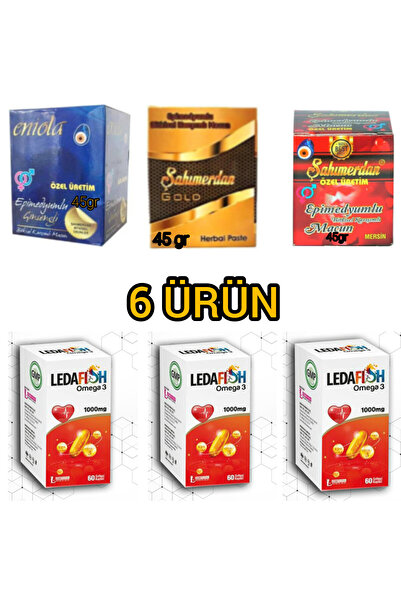 LedaPharma LEDA OMEGA 3 60 SOFT kp & pekmezli Macun MİNİ