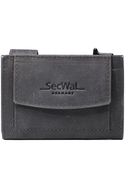 SecWal Kreditkartenetui Geldbörse RFID Leder 9 cm