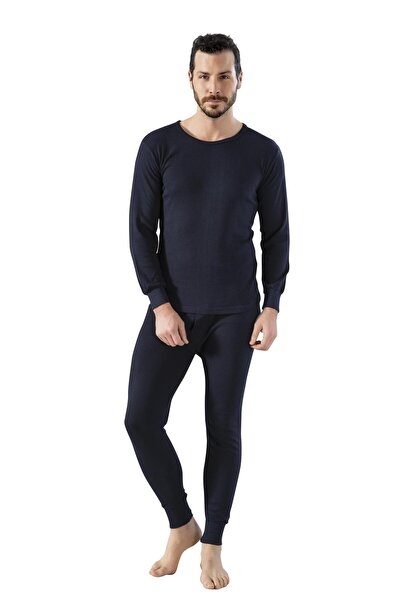 LÜXDRM Lüx Drm 1136 Set de lenjerie de corp interlock pentru bărbați, 100% bu...