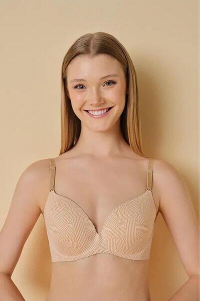 F.K FK Γυναικείο μαλακό σουτιέν χωρίς επένδυση και χωρίς επένδυση με λέιζερ