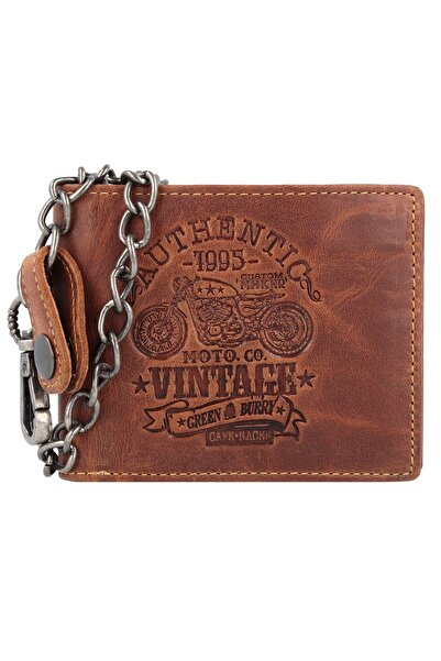 Greenburry Vintage Cafe-Racer Geldbörse RFID Led 12 cm