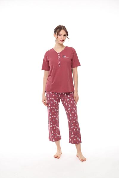 herrenk Pijadore 1434 ženski komplet pidžama kratkih rukava sa ovratnikom na ...