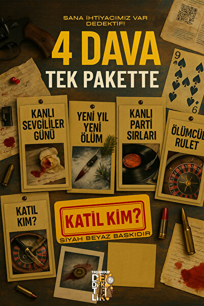 Taş Group Dedektiflik Dedektiflik Oyunu 4 Dava Tek Pakette - Cinayet Oyunu - ...