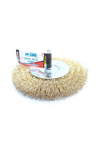 HAWK Ha10135 yellow wire circle brush with pins 100x10 mm