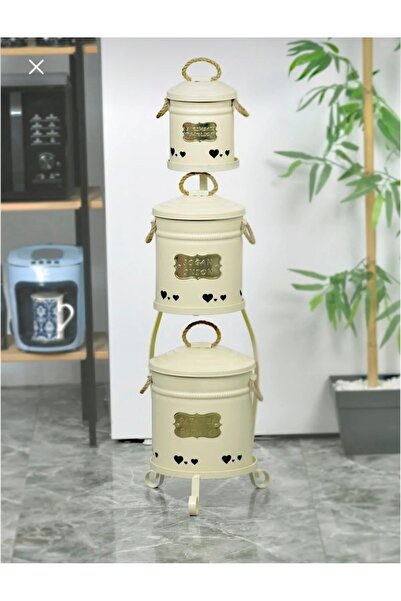 Yıldıray Metal Metal Standlı 3 Katlı Küçük Boy Mini Patates Soğan Sarımsaklık