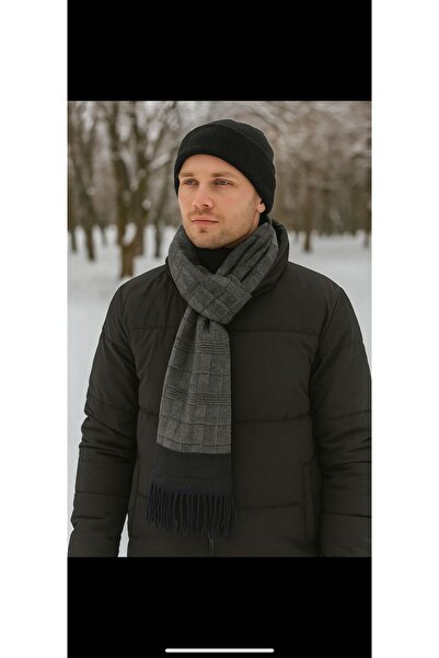 Wearflawless Eșarfă pentru bărbați, eșarfă de iarnă pentru bărbați, eșarfă pe...