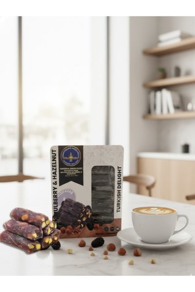AiroBazar Black Walnut Turkish Delight 125 Gr – Black Walnut Fruit & Nut Turkish Delight Rich in Protein