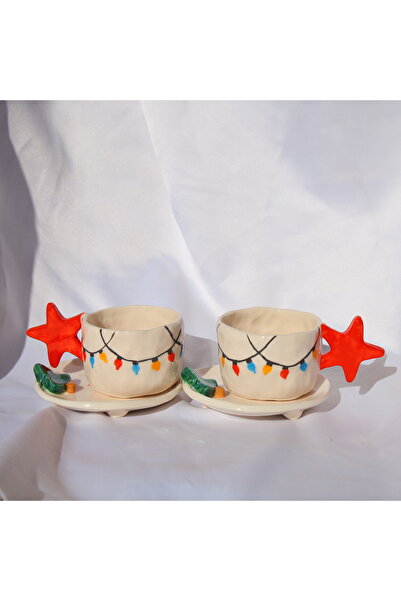 Lily & Loly Ceramics مجموعة "أضواء عيد الميلاد" من سلسلة رأس السنة الجديدة مك...