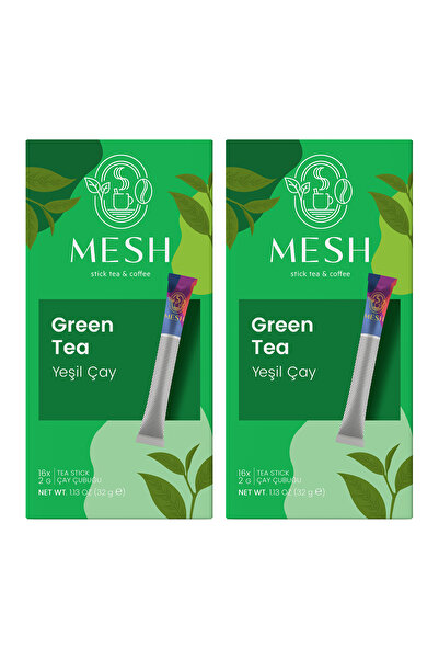 Mesh Stick Yeşil Çay Bitki Çayı – Doğal, Şeker Ilavesiz, Katkısız, 2 Paket Bir Arada