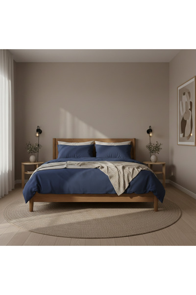 Prime Sleeks طقم غطاء لحاف مزدوج من هارموني، 100% قطن، مقاس 200×220 سم، مع مل...