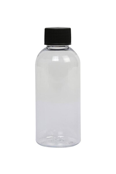 Durucam 100 ml - Kolonya - Likit-siyah - Düz Kapaklı -20 Adet Pet Plastik Şişe