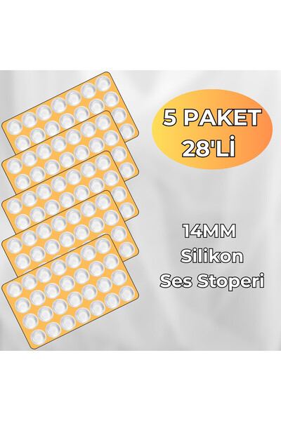 PACIFIC 5 ADET Okyanus Yapışkanlı Silikon Ses Stoperi, 14mm