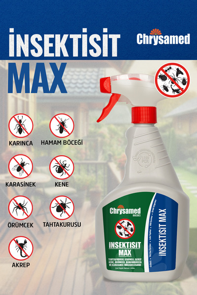 Chrysamed Insektisit Max 1 Lt Böcek Ilacı Tahtakurusu Karınca Akrep Kene Örümcek Hamamböceği Karasinek
