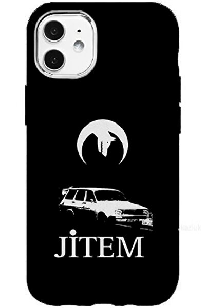 Turkuaz Luxury Silicone Case with White Car Design Compatible with iPhone 11