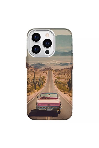 Turkuaz حافظة سيليكون فاخرة متوافقة مع هاتف Iphone 13 Pro بتصميم Country Road