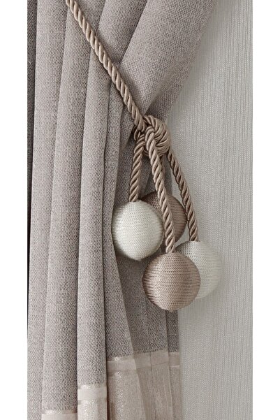 cheap's home Lüks 4 Toplu İp Sarım Tavandan Asmalı Toplama Perde Aksesuarı (B...