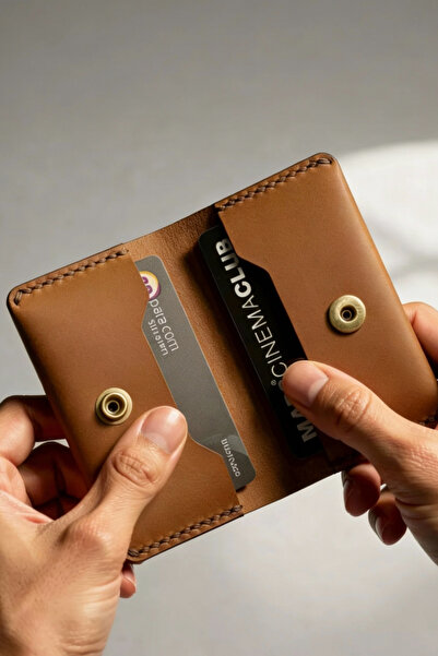 luvo Γνήσιο Δέρμα Χειροποίητο Πορτοφόλι από Γνήσιο Δέρμα με Θήκη Κάρτας Ιταλι...