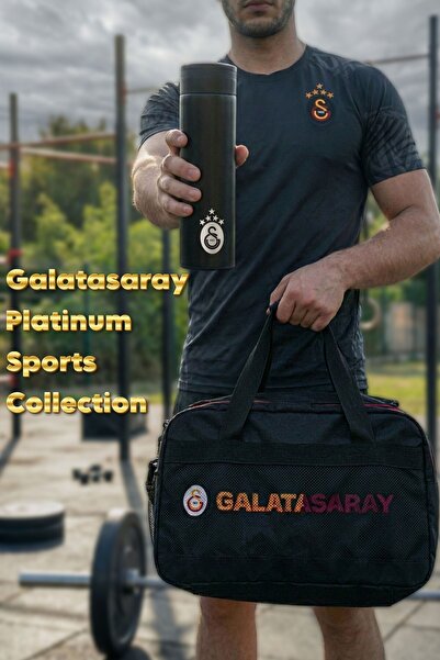 Galatasaray New Season Licensed 2-Chamber Sports Bag with Dekomus and 5-Star 500 ml Steel Thermos
