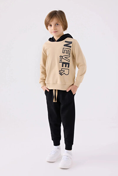 Rolypoly Men's child tracksuit set - beige