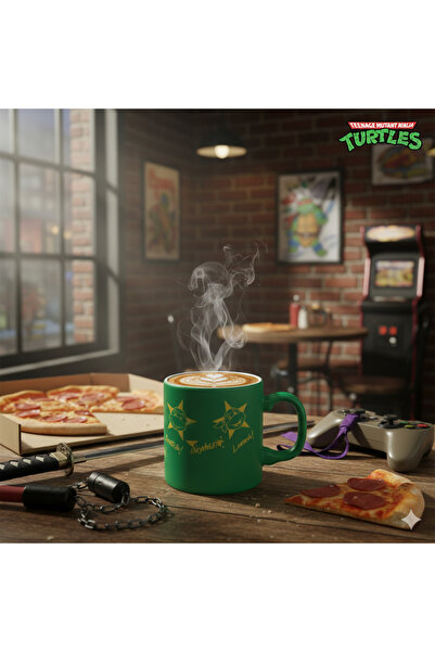 Genel Markalar Ninja Turtles (Ninja Kaplumbağalar) Porselen Kupa 330ml