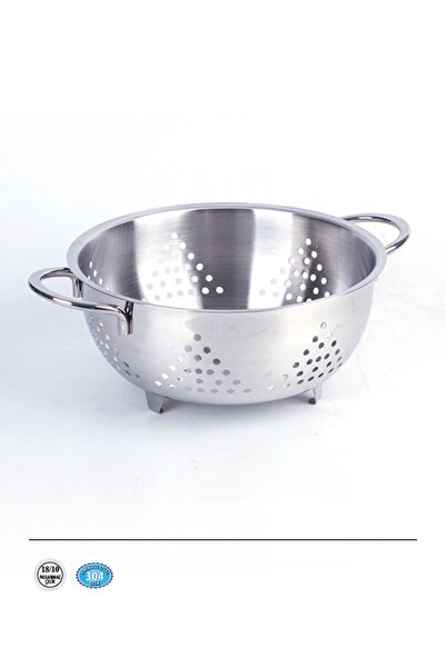 FMS 7024 Pedestal Stainless Steel Strainer 24 cm |   Pasta – Pasta – Vegetable Strainer |   18/10 Stainless Steel |