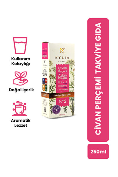 KYLİA Hayıt Aslan Pençesi Civan Perçemi - Kadınlara Özel Şekersiz Ekstrakt 250ml