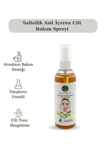 Herbal Therapy %1 Salisilik Asit İçeren Yüz ve Vücut Spreyi 100 ml – Günlük B...