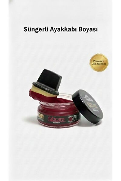 Fabcare Krem Ayakkabı Boyası (Bordo) – Cam Kavanoz 50 ml