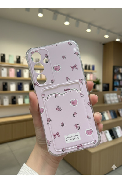 OVADA SAMSUNG GALAXY A24 Uyumlu Kamera Korumalı Kartlıklı Baskılı Darbe Emici...