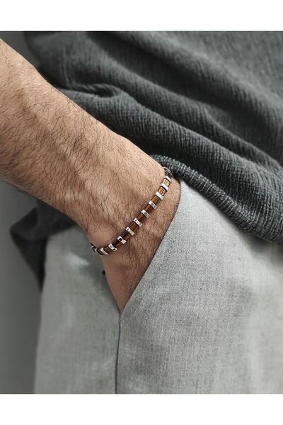 SEN'Z COLLECTİON Makrome Örgü Hematit Bileklik